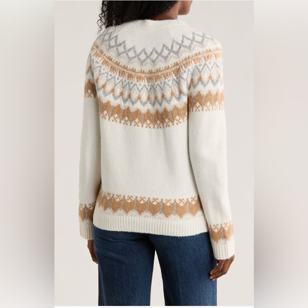 NWT DKNY Jeans Women's Fair Isle Sweater SZ: XS - Picture 2 of 3